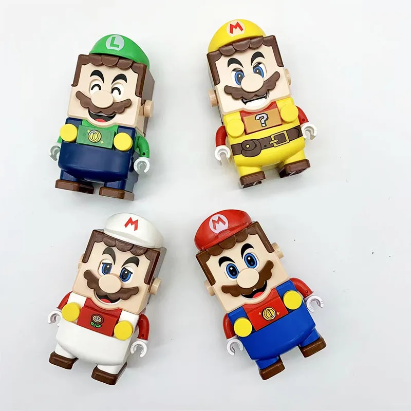 New Super Mario Table Decor 20Pcs DIY assembled game Collection toys Children\'s holiday gifts party supplies