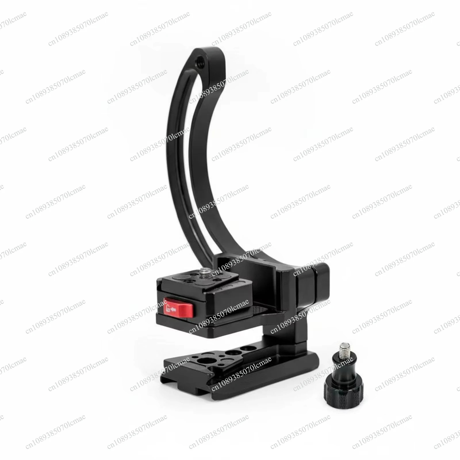 Vertical Camera Holder with Adjustable Height Surface for Tripod Screw Mount Vlog Shooting