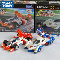 Tomica Premium Unlimited Mini 4WD Avante Jr. Black Special Bakuso Kyodai Let`s & Go!! Magnum Saber Kids Xmas Gift Toys for Boys