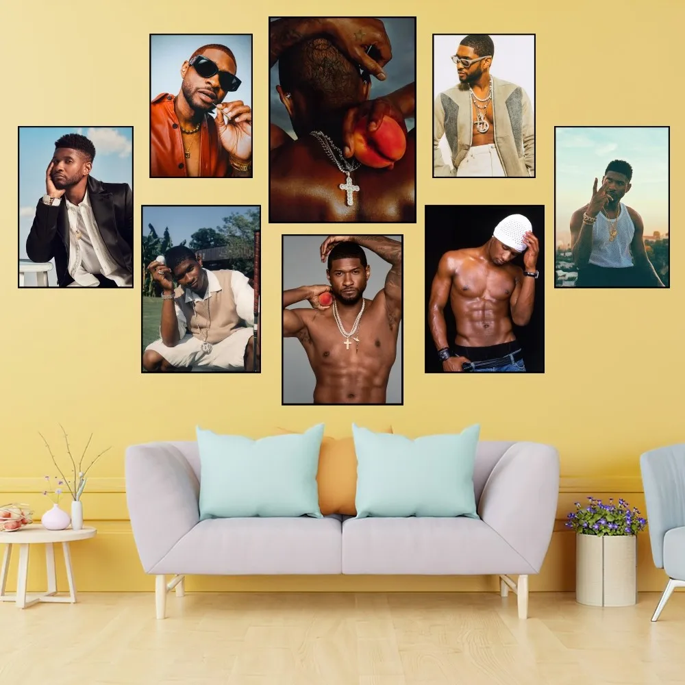 Singer Usher Coming Home Poster Prints Wall Painting Bedroom Living Room Decoration Office Small