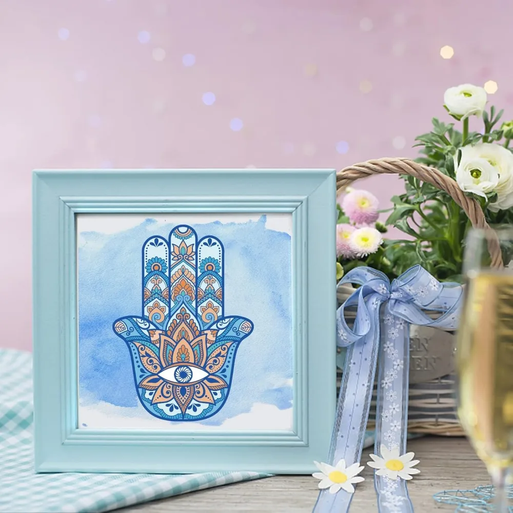 Mandala Pattern Silicone Clear Stamp Flower Eye Transparent Silicone Hamsa Plants Rubber Stamp for Scrapbook Journal Card