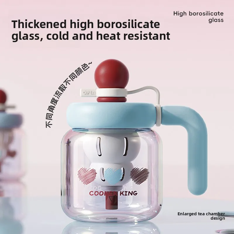 high-aesthetic-value-glass-cup-water-cup-with-straw-office-ladies-large-capacity-summer-high-borosilicate-glass-cup