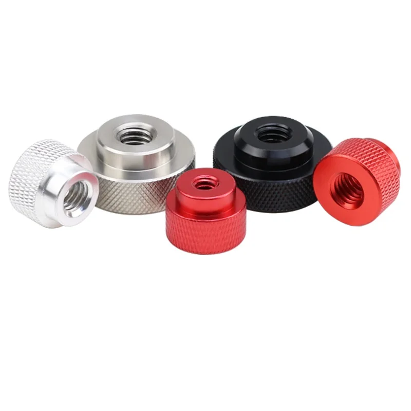 貫通穴/ブラインドホール サムナット アルミニウム合金フレーム 手締めフランジナット ステップナット ハンドルナット 1/4 3/8