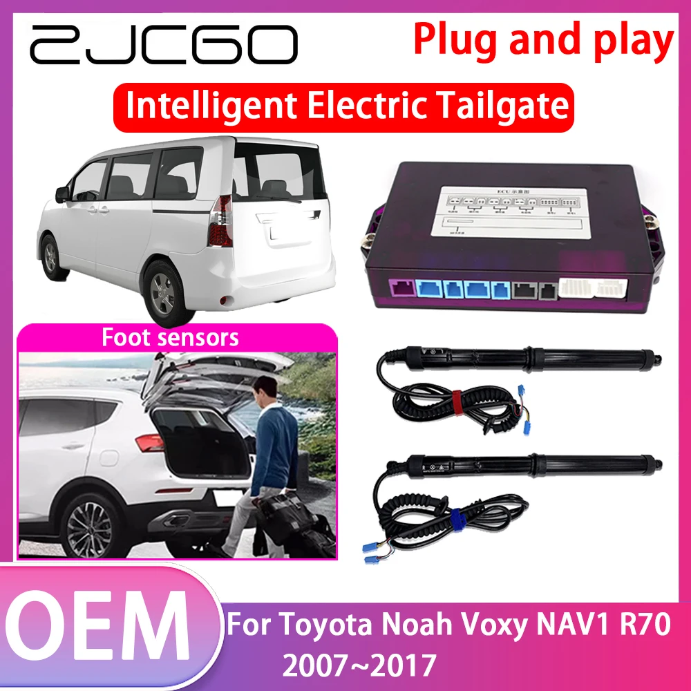 ZJCGO Electric Tailgate Lift Drive Trunk Opening Tail Gate Lift Soft Close Car Door For Toyota Noah Voxy NAV1 R70 2007~2017