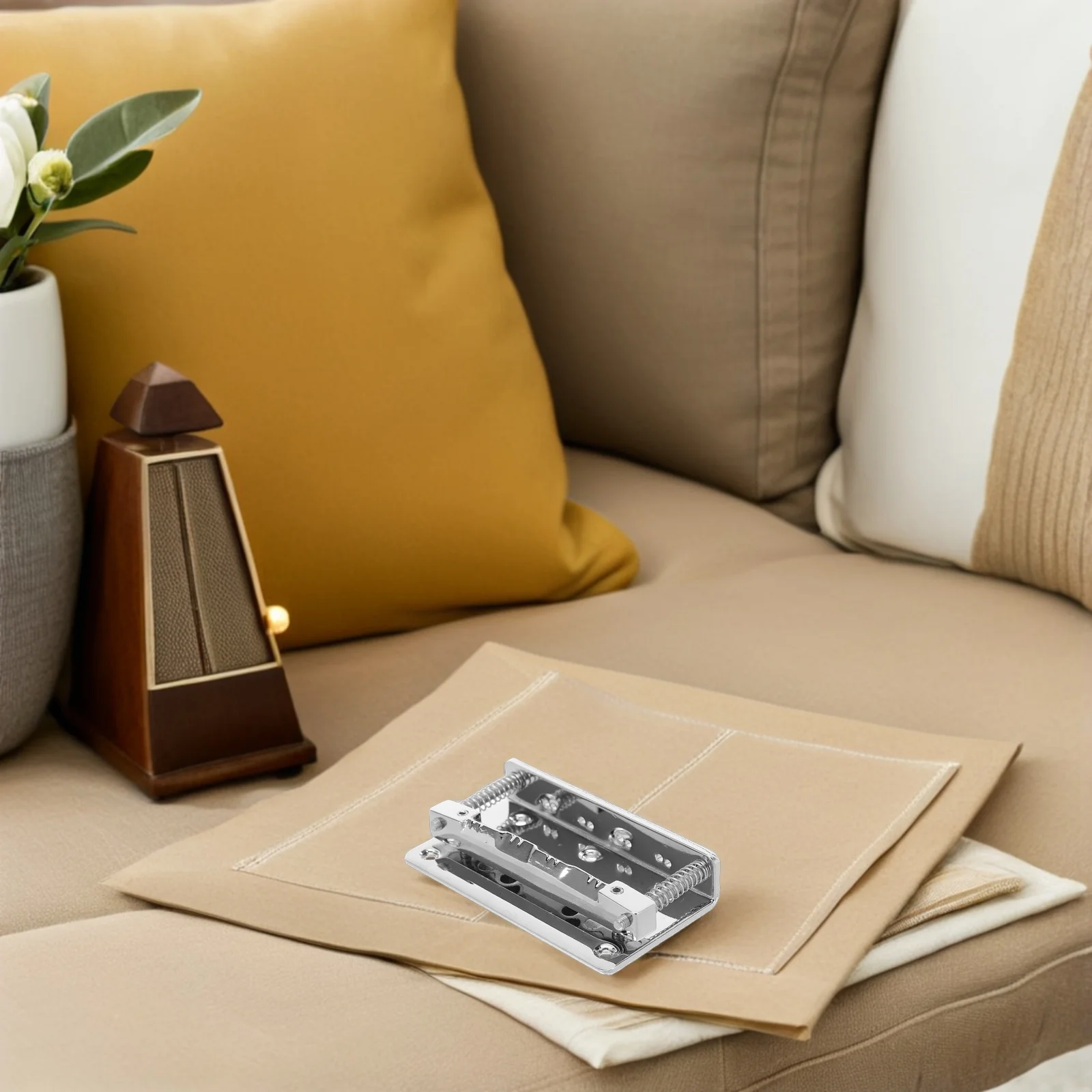 

1Set Mandolin Bridge Tailpiece Silver Metal Replacement Accessory Enhanced Sound Acoustic Mandolin Parts Saddle Bridge Plate