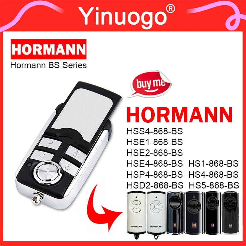 868MHz HORMANN HS1 HS4 HS5 HSP4 HSD2 HSE2 HSE4 HSE5 HSE1 868 BS Garage Remote Control For HORMANN BS Remote Control Gate Opener