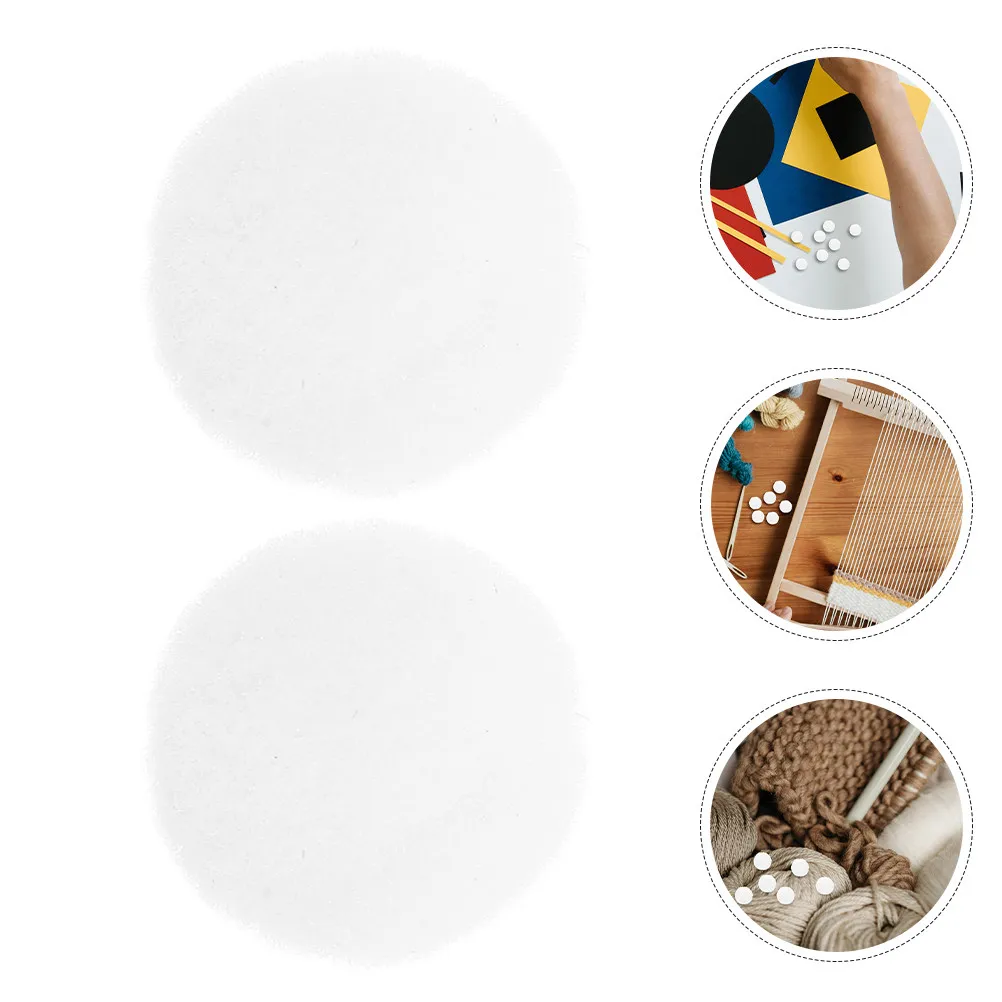30Pcs White Polyester Pom Poms Soft Yarn Balls DIY Craft Projects Fashion Accessories Holiday Decorations Pom Poms