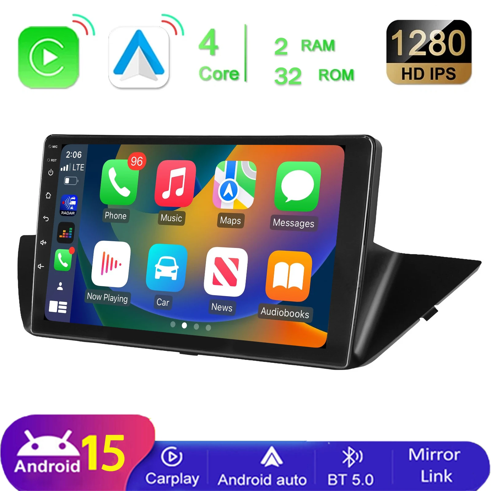 MOPECT 10 inch Android Auto Radio voor BMW X1 E84 2010-2015 Multimedia Speler CarPlay Android Auto GPS BT WIFI Auto head unit