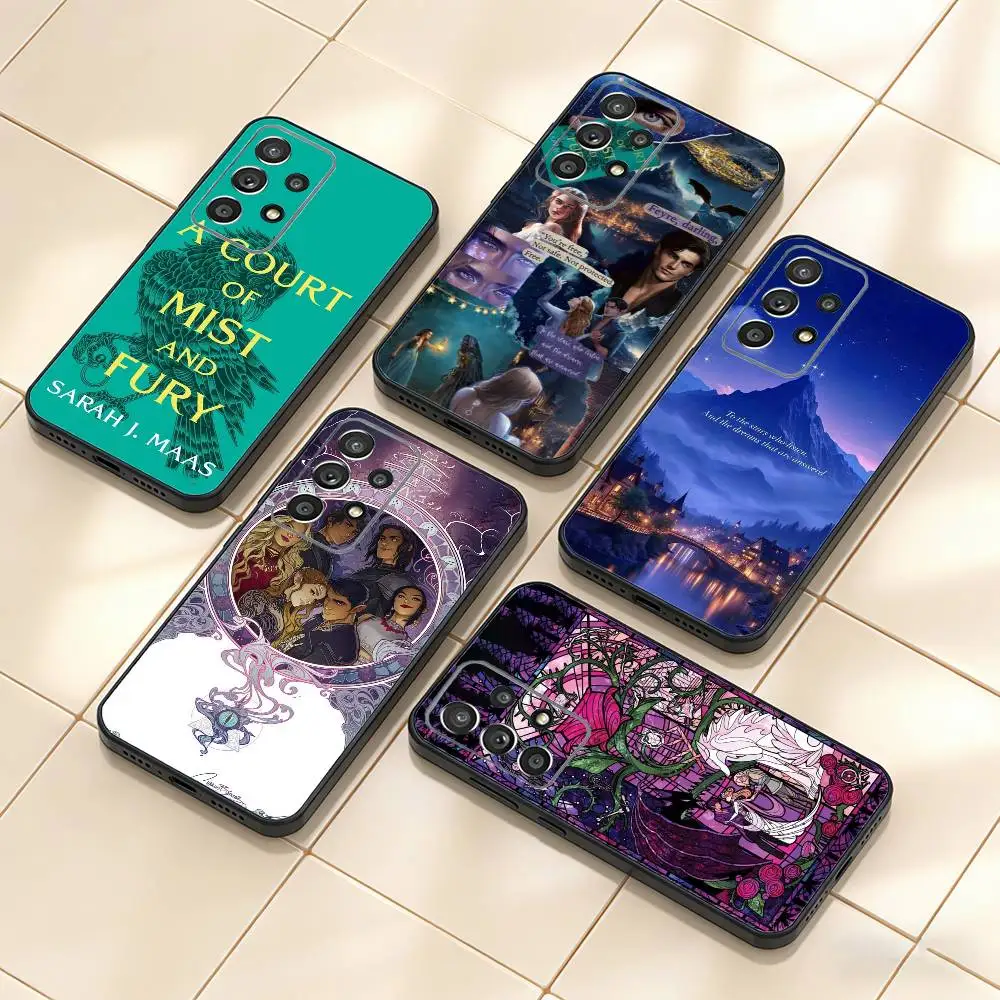 

A Court-of-Mist-and Fury Phone Case For Samsung S25,S24,S21,S22,S23,S30,Ultra,S20,Plus,Fe,Note,10,9,5G Black Cover