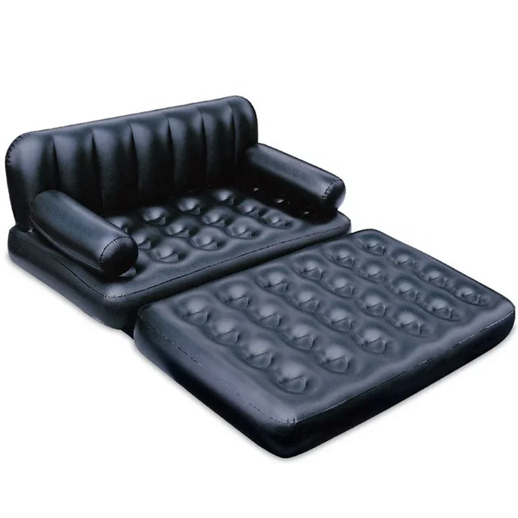 2026 Hot Sale 5 in 1 Inflatable Sofa Bed,fast Delivery Inflatable air Sofa Bed,air Filled Inflatable Sofa Furniture  in STOCK