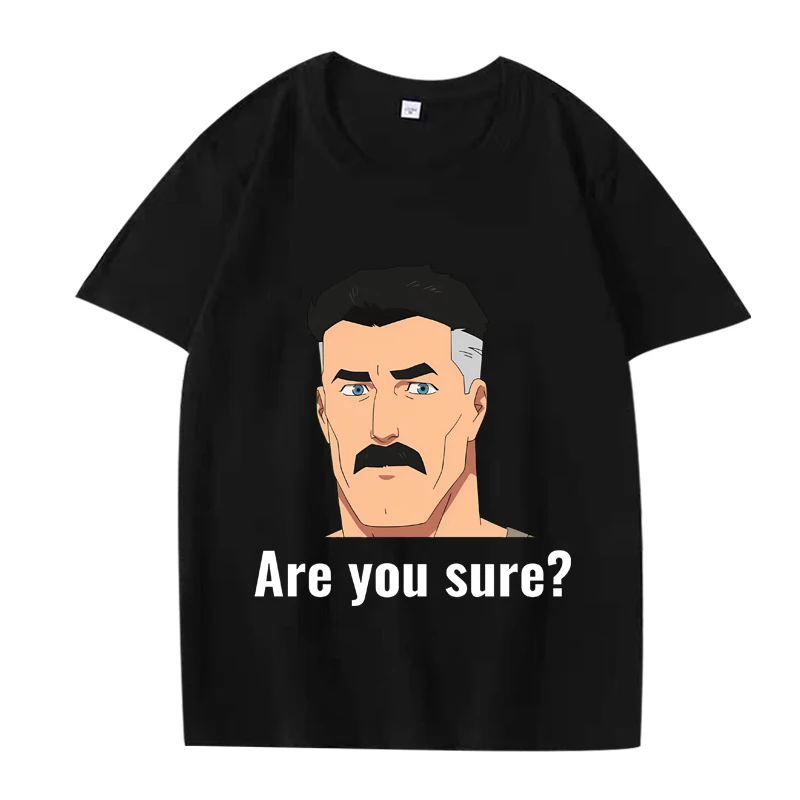 

Are you sure invincible Classic T Shirt 2025 men ’s women Oversized 100% Cotton streetwear short sleeve Summer print Unisex tee