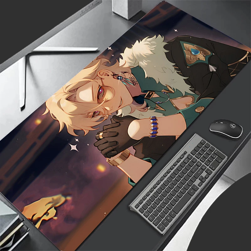 Computer Gaming Accessories Mousepad Office Mouse Pad H-honkai Star Rail Aventurine Keyboard Pad Desk Decoracion Anime Desk Mat