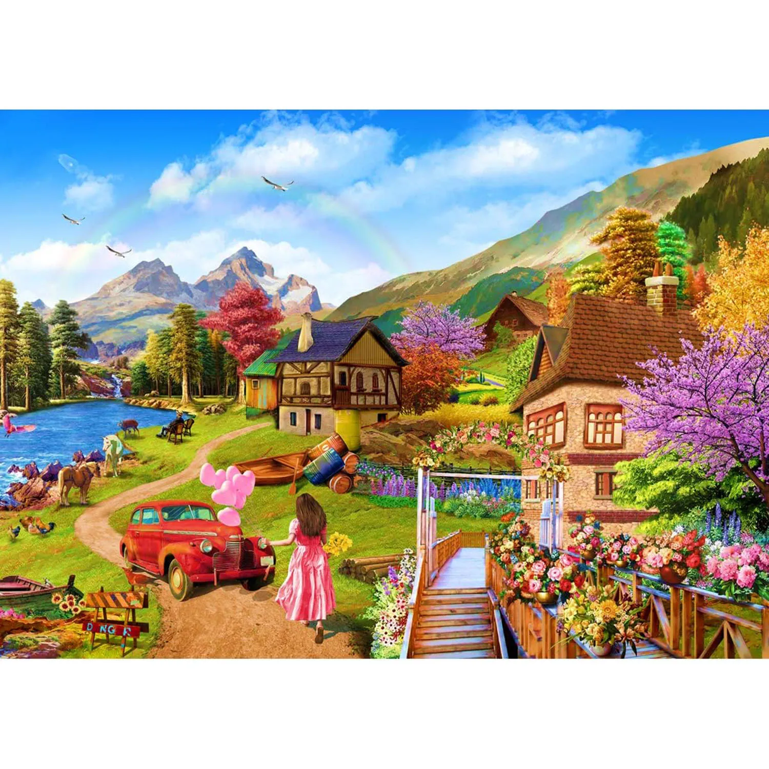 1000 Pieces Puzzle for Adults, Impossible Puzzle, Skill Game for the Whole Family, Puzzle Colourful, Puzzle Gift