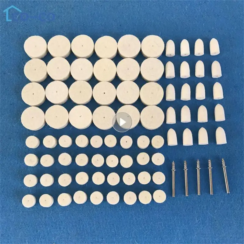 Electric grinding accessories wool grinding head live handle size wool wheel gasket metal jade carving nail polish polishing set