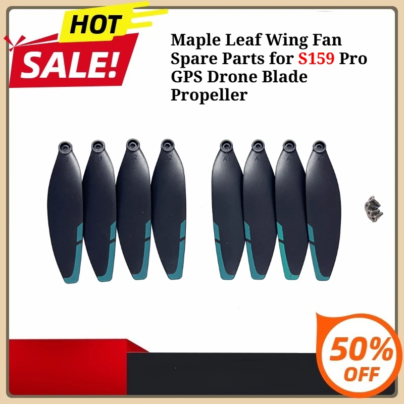 

1 Sets 8-16 PCS Maple Leaf Wing Fan Spare Parts for S159 Pro GPS Drone Blade Propeller
