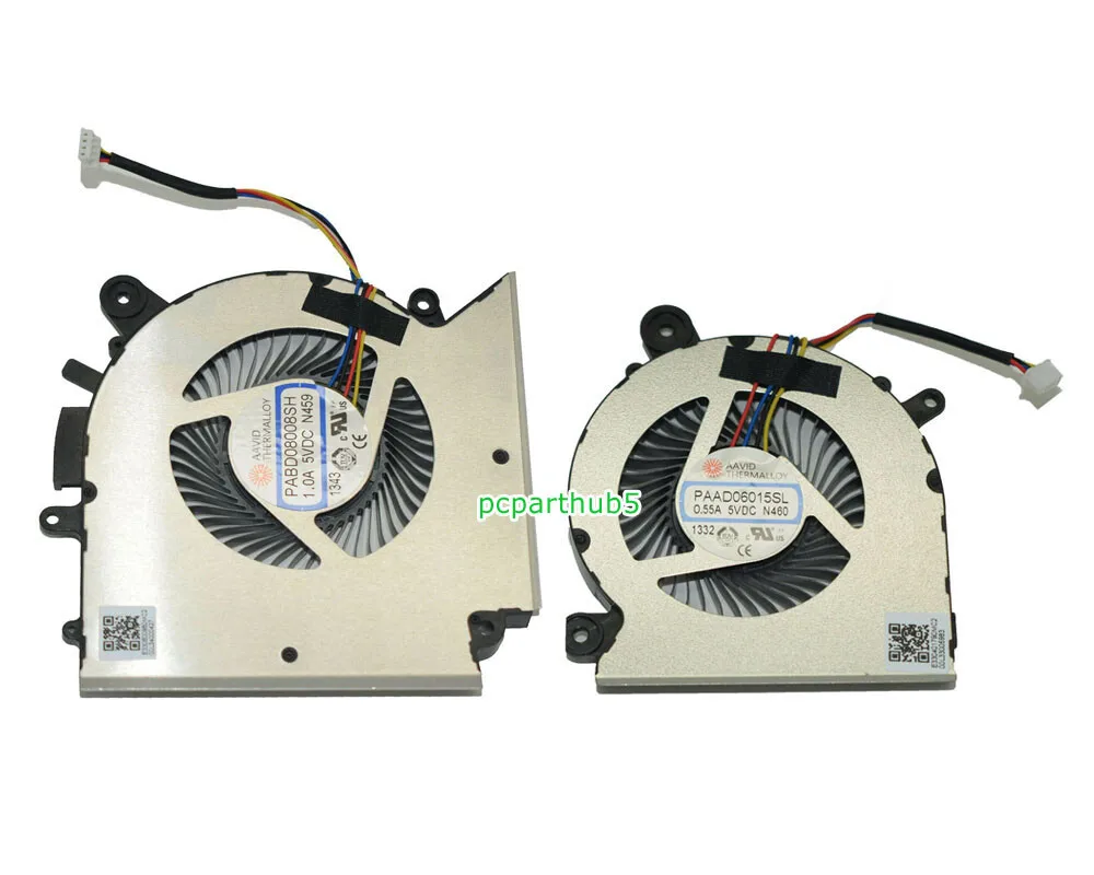

For MSI GF66 GL66 MS-1581 CPU GPU Cooling Fan 5VDC PAAD06015SL N460 N459-