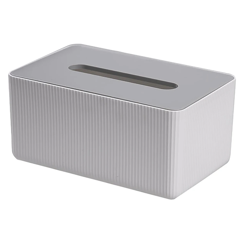 

1pc Tissue Box Home Napkin Container Holder for Bathroom Bedroom Office Travel Outdoor Cars Keep Clean Dry Corrugation Design