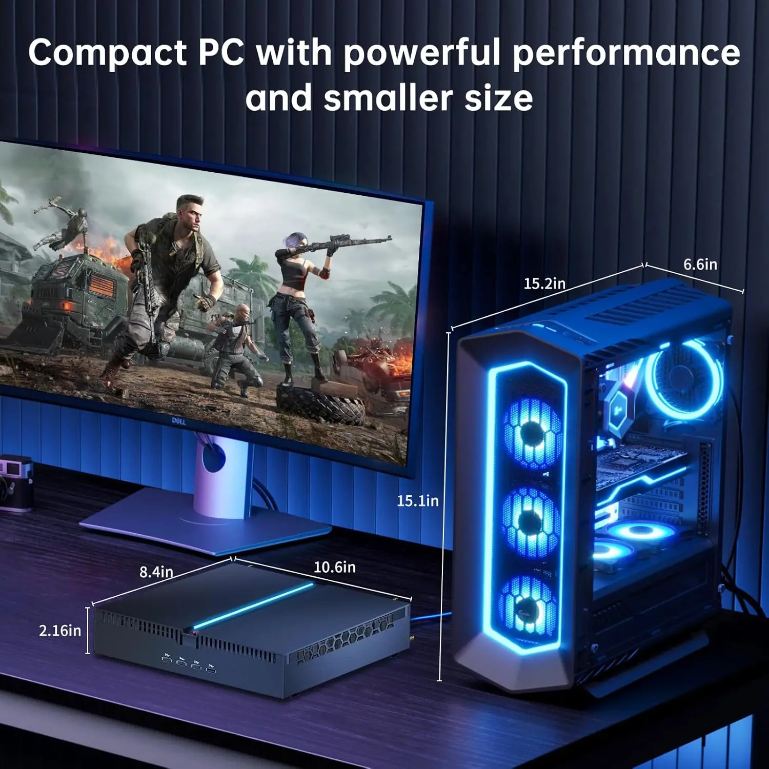 كمبيوتر صغير للألعاب 13th Gen Intel I9 13900F I7 13700F 13400F NVIDIA RTX 4070 12G Windows 11 Gamer Computer Mini Tower Desktop WiFi6