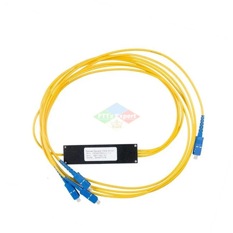 SC UPC 1X2 Fiber Optische Splitter Singlemode Fiber Optische Splitter FBT Optische Koppeling 1X2 PLC Fiber Optische Splitter