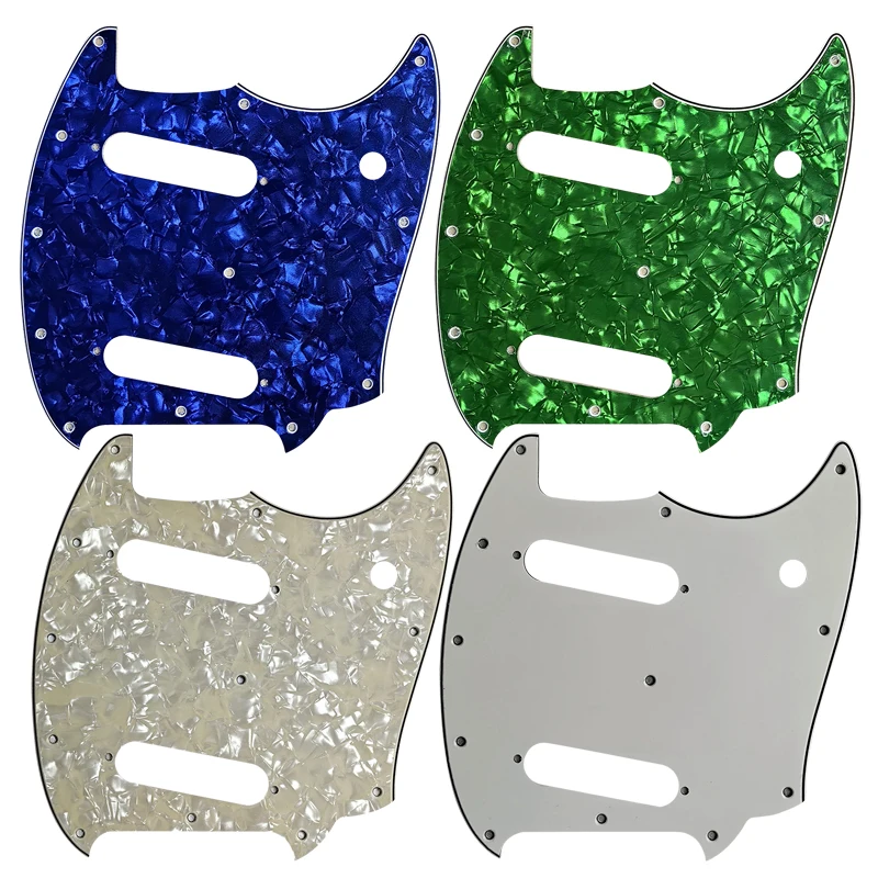 Pleroo Custom Parts Replacement - For US Fender American Performer Mustang Guitar Pickguard Multicolor Selection,Flame Pattern