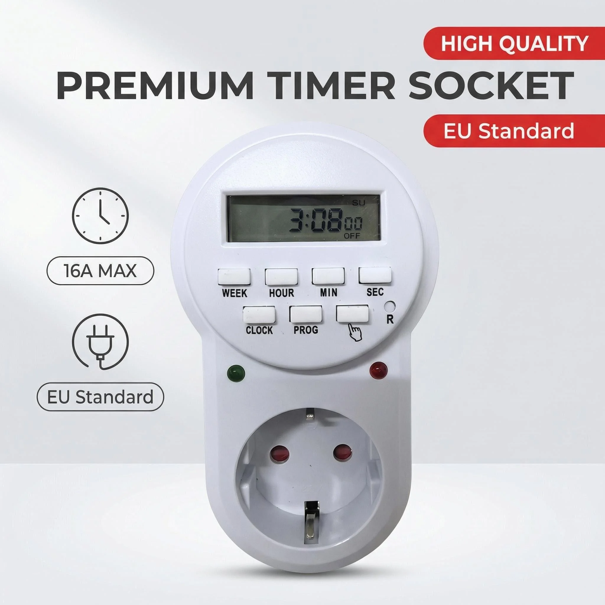 German Standard Timing Socket, Electronic Timer Timing Socket