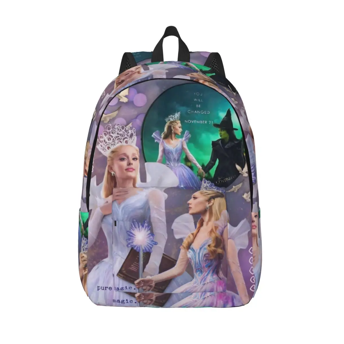 Wicked For Good Glinda Backpack for Preschool Primary School Student Movie Princess Bookbag Boy Girl Kids Daypack Gift
