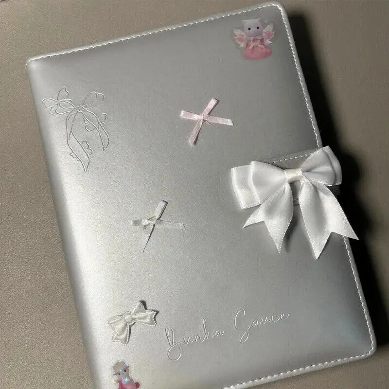 

A5 Kpop Photocards Collect Binder Idol Photo Card Book DIY PU Leather Photo Card Book Idol Storage Album Stationery Silver