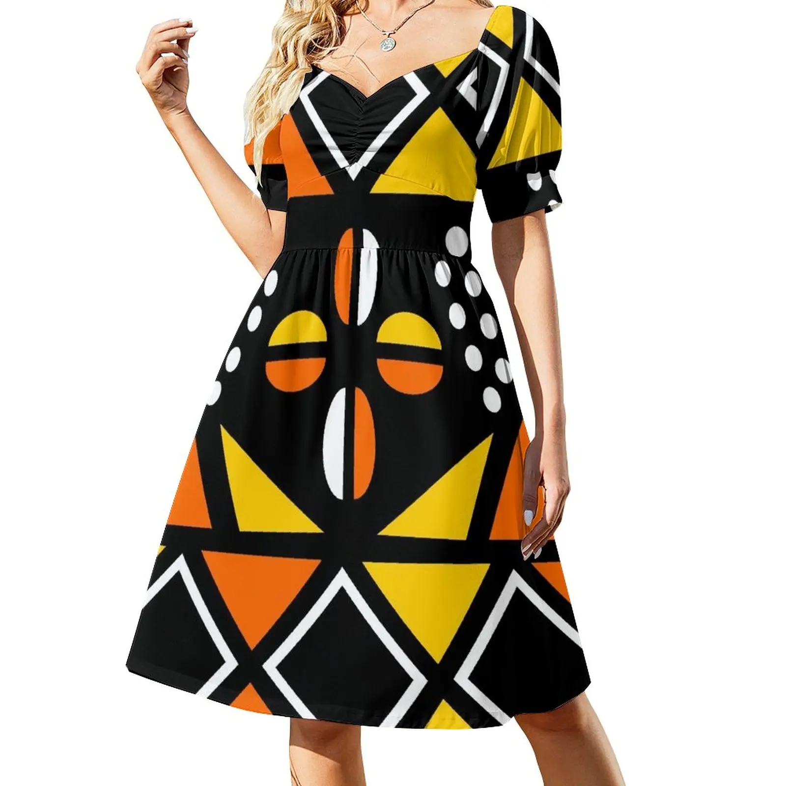 

African Geometric Fabric Design Sleeveless Dress summer clothes for women purple dress