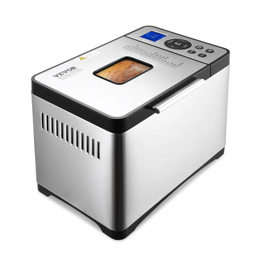 

2LB 19in1 Bread Maker Automatic Compact Dough Machine Nonstick 3 Crust Colors