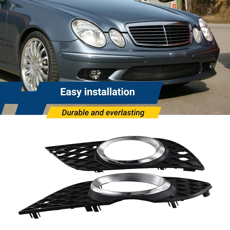 Front Bumper Fog Light Frame 2118850522, 2118850622, 2118850974, 2118851074 For Mercedes Benz E Class W211 2007-2009