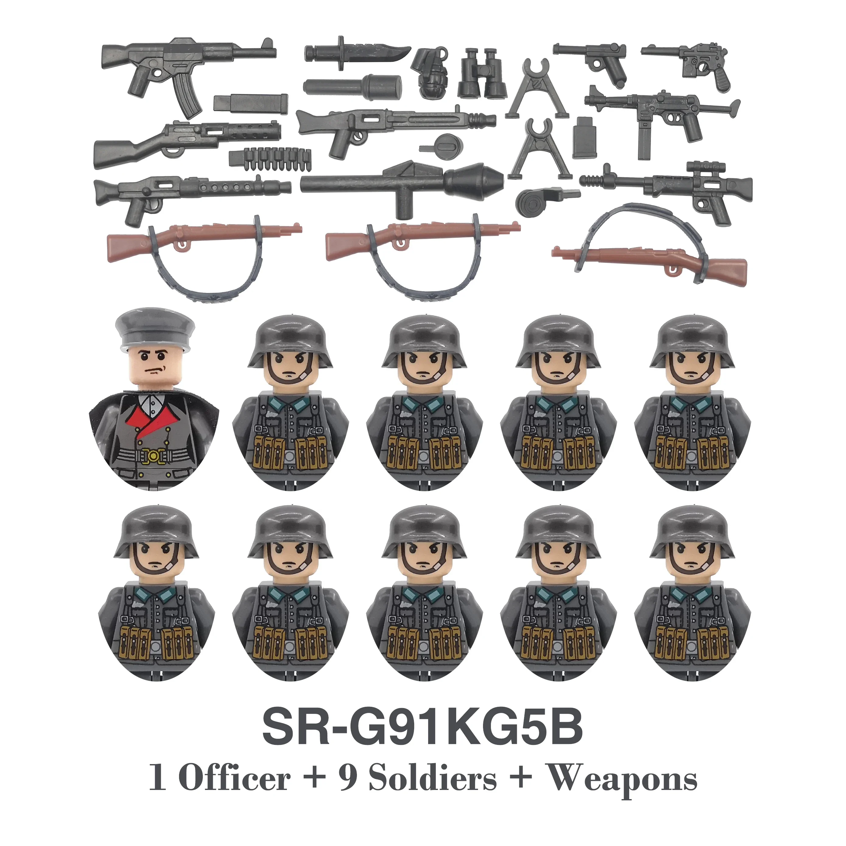 DIY WOII Infanterie Medisch Korps Soldaat Motorfiets Sovjet Amerikaanse Leger Militaire Wapens Bouwsteen Steentjes Kinderen Kids Cadeau Speelgoed