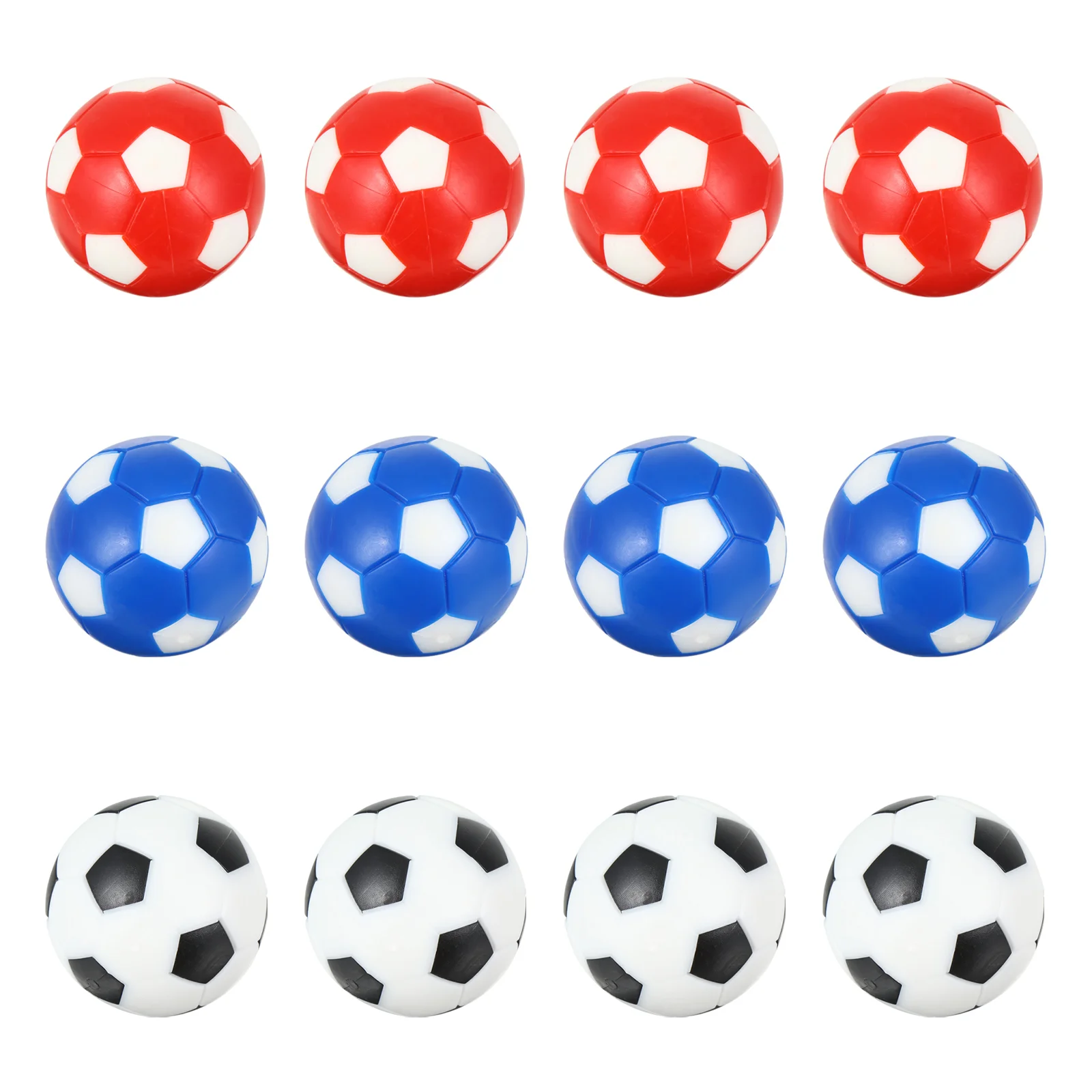 

12 Pcs Football Machine Table Soccer Accessory Mini Foosball Plastic Balls Child
