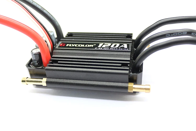 Flycolor ESC Geschwindigkeitsregler 150A 120A 90A 70A 50A Bürstenloser ESC mit 2-6S Lipo BEC 5,5V/5A für RC-Boote F21267/71F – Detail 9