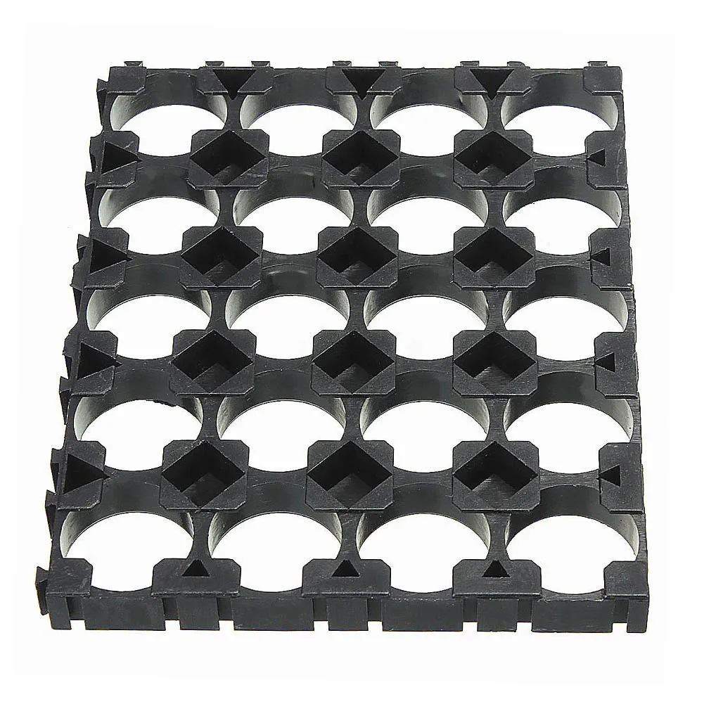 10/20/30/40/50 Pcs 18650 Battery 4x5 Cell Spacer Radiating Shell Pack Plastic Heat Holder Black Drop Shipping Support