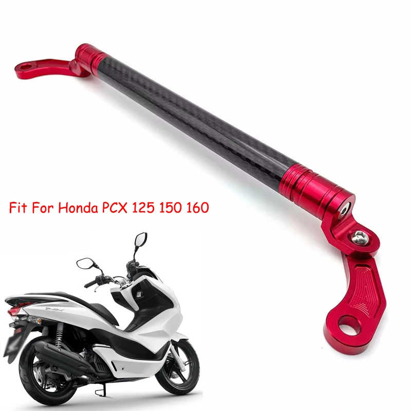 

Motorcycle Balance Cross Bar Lever Handlebar Carbon Fiber Style PCX150 Phone Holder Fit For HONDA PCX 125 150 160 Accessorie