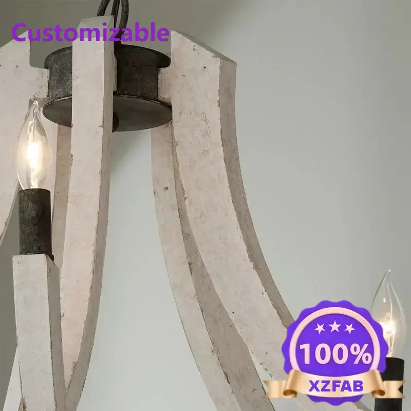 Factory Direct 2026 American country chandelier living room dining room B & B retro style lighting wabi sanfeng personalized bed