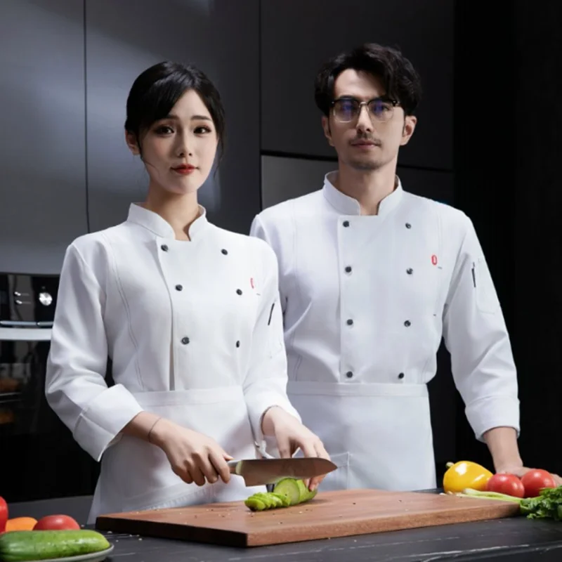 خدمة الطعام المطبخ الطبخ زي Pizzaiolo الشيف موحدة مطعم كوك سترة مخبز مقهى النادل النادلة قمصان العمل