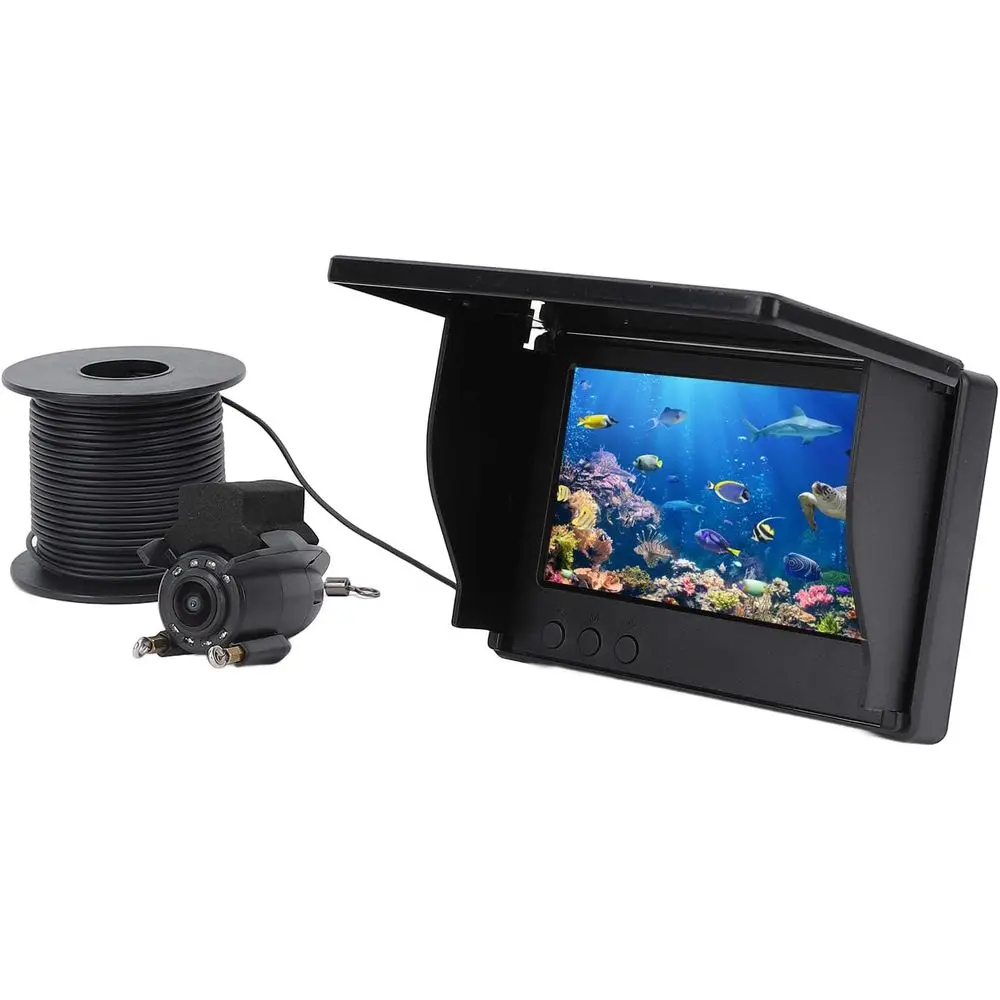 

Portable 1080P Underwater Fishing Camera with 220° Wide Angle and 4.3 Monitor