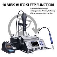 WEP 1200W 3 In 1 Soldering Station Preheating Hot Air Rework Station For BGA PCB Welding Electronic Desoldering Station