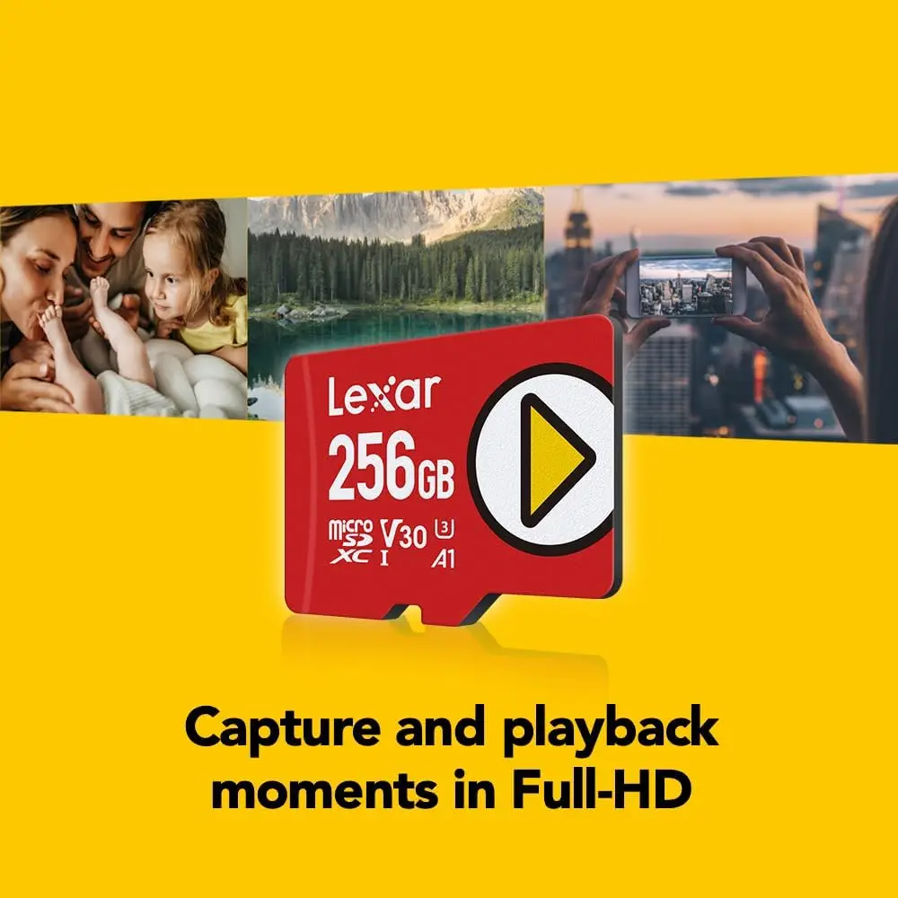 بطاقة ذاكرة Lexar PLAY microSDXC 128GB 256GB 512GB 1TB UHS-I C10 U3 V30 A2 تخزين فيديو عالي الدقة موسع لجهاز Nintendo-Switch #4