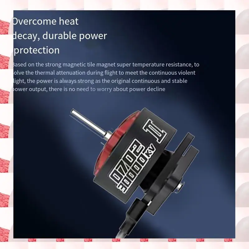 

ABGN Set Of 4 High-Performance Brushless 0702 II Motors For 65Mm FPV Whoop Drones, 30000KV Rating