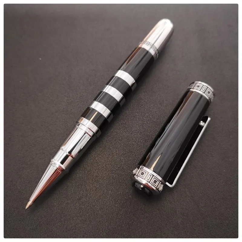 

Luxury Ripple Metal Thick Bead Pen Signature Ballpoint Black 0.7mm Refill High Quality Stationery Office Student Writing Smooth