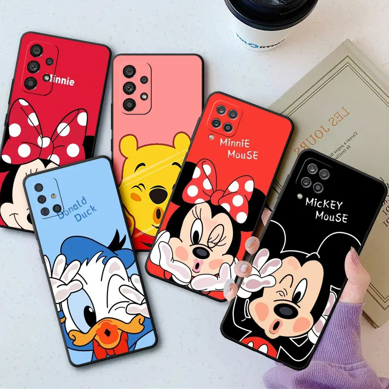 Disney Mickey Minnie Cartoon Telefoon Hoesje Voor Samsung Galaxy A24 A24 A33 A23 A14 A04 A04 A04e A 04S A53 A72 A 52S A13 A54 A34 Cover