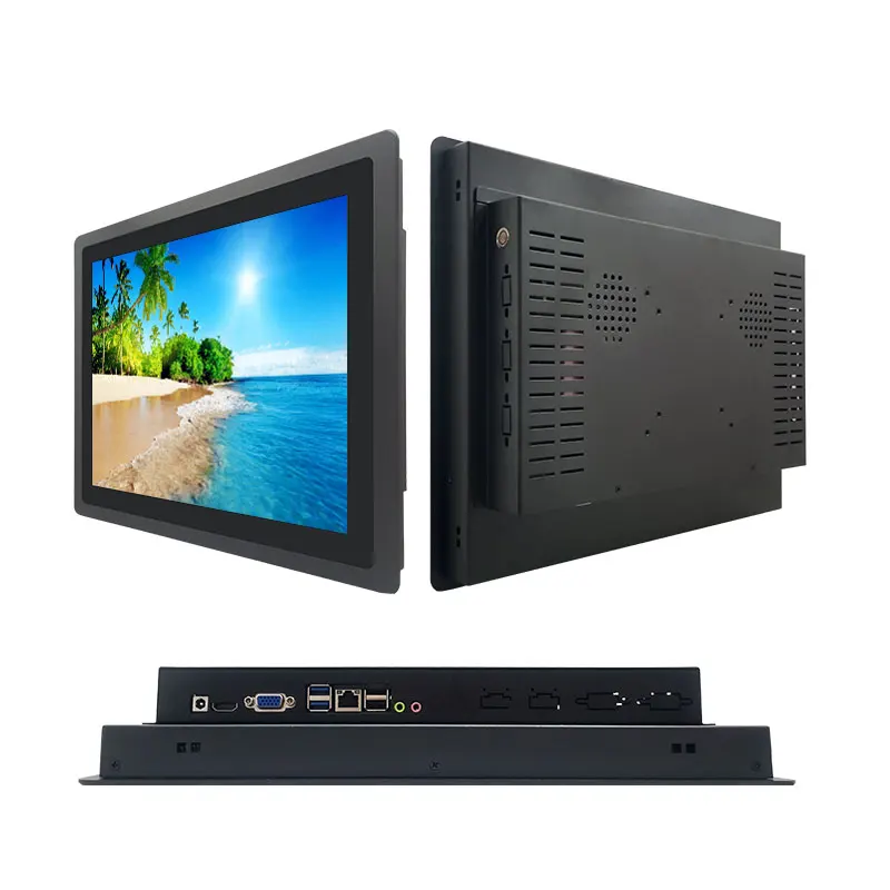 21.5 Inch Industrial PC With Capacitive Touch New Wall-Mounted All-In-One Monitor Embedded Computer Accessories