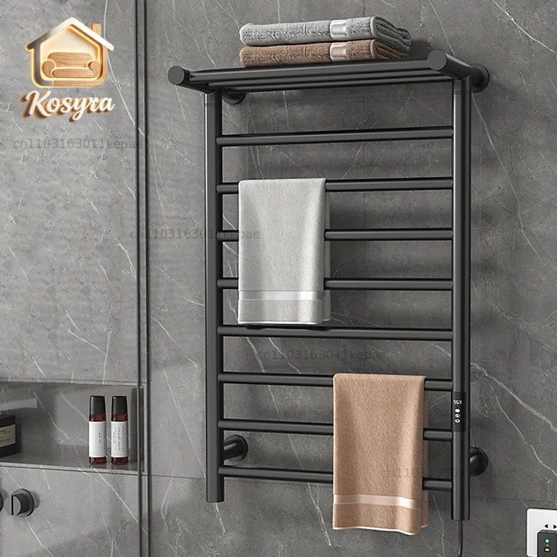 50*86*23.5cm Towel Warmer 304 Stainless Steel 30-70°C adjustment 1-9H timing Smart Heated Electric Towel Rack 110V/220V