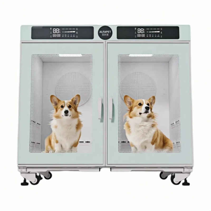 Large Luxury Eco-Friendly Fully Automatic Metal Dog & Cat Dryer Box with Customized Color for Pet Grooming Salons