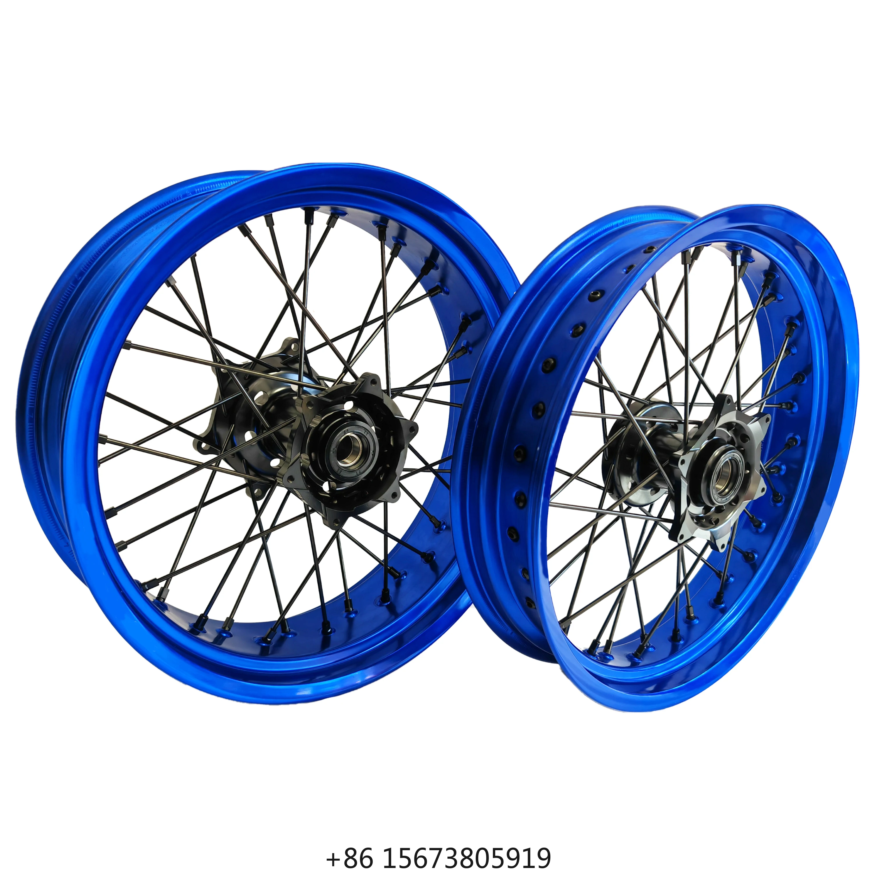 

Индивидуальные синие колеса для мотоцикла с ободом Supermoto, 17 дюймов, 3.5/5.0, для GASGAS