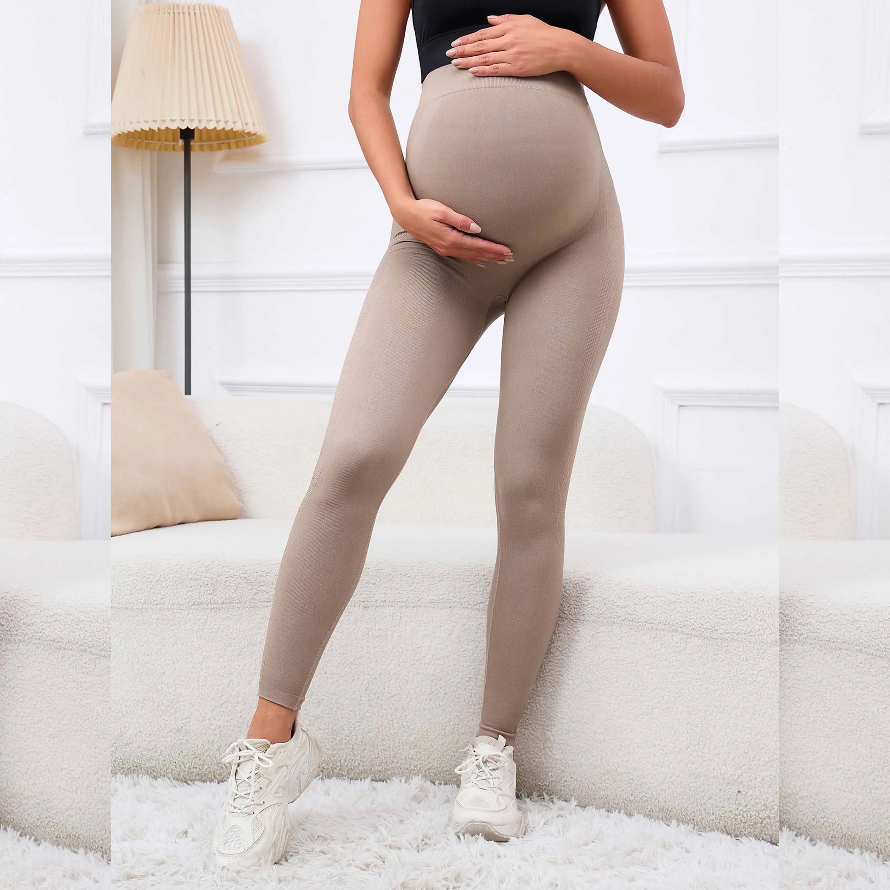 

Women Yoga Pants Maternity Leggings High Waist Belly Support Legins for Pregnant Women Pregnancy Skinny Pants Work Out Leggings