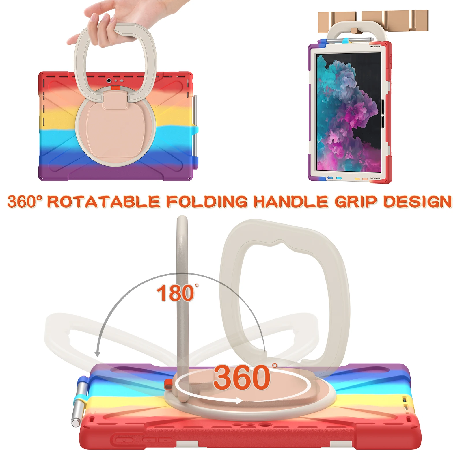 Mode tasche für Surface Pro 4/5/360 6/7 ° Drehst änder/Hands ch laufe stoß feste Abdeckung für Microsoft Surface Pro 4/5/-- 5 Farben