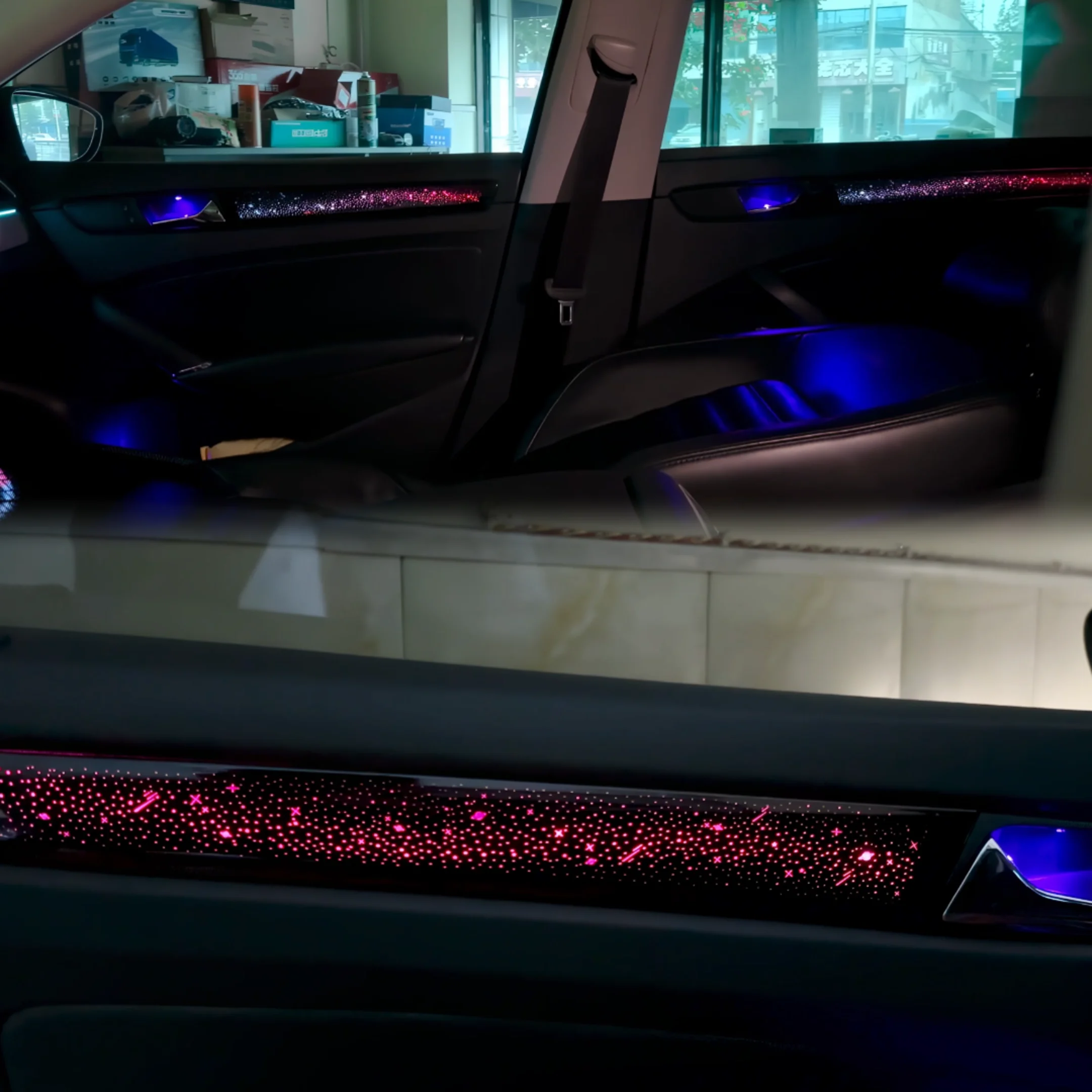 SJC 64 Color Starry Style Car Ambient Light Suitable for  Interior Accessories Led Lights